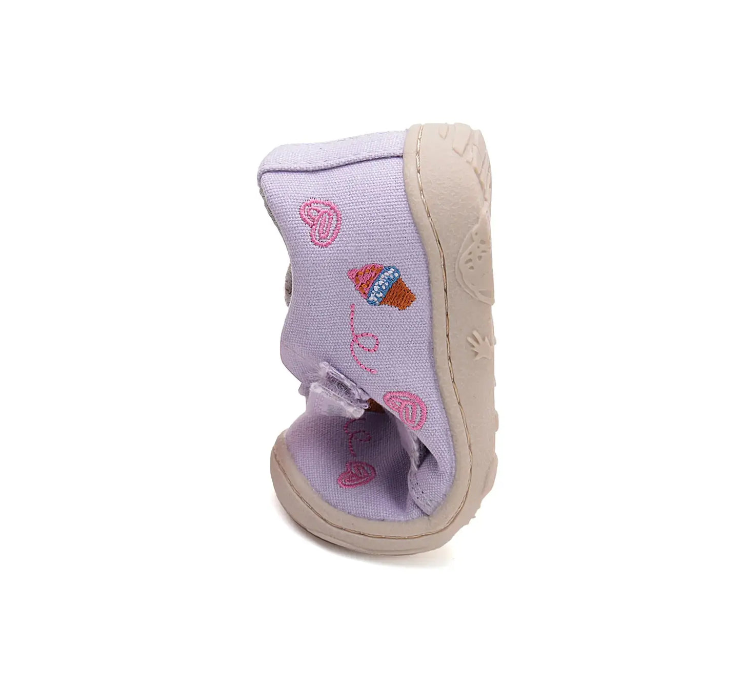 Mädchen Barfuß Mauve Canvas Schuhe D.D.Step