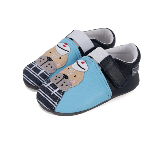 Baby Barfuß Hellblau Hausschuhe D.D.Step