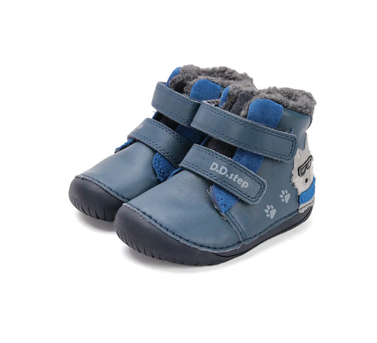 Jungen Barfuß Königsblau Winterschuhe D.D.Step