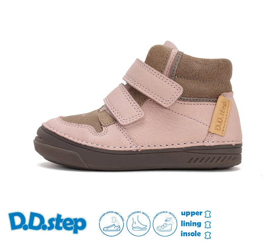 Kinder Herbst Mädchen Lederschuhe Babyrosa D.D.step ddstep
