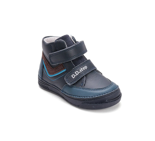Kinder Herbst Jungen Lederschuhe Königsblau D.D.step ddstep