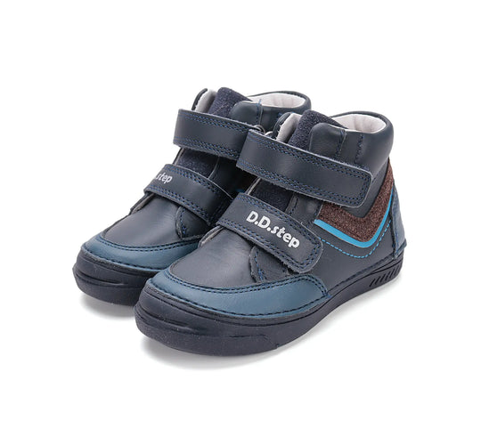 Kinder Herbst Jungen Lederschuhe Königsblau D.D.step ddstep