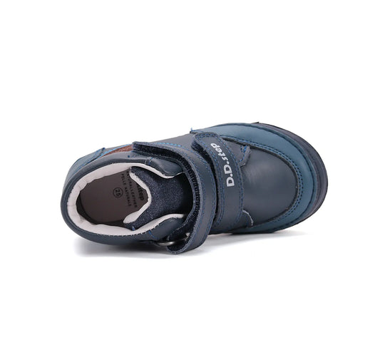 Kinder Herbst Jungen Lederschuhe Königsblau D.D.step ddstep
