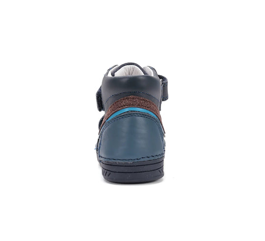 Kinder Herbst Jungen Lederschuhe Königsblau D.D.step ddstep