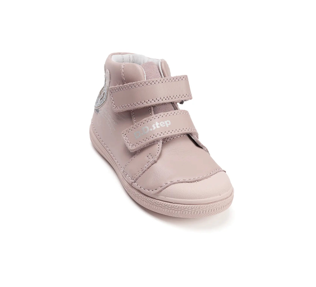 D.D.step Kinder Herbst Mädchen Lederschuhe Babyrosa