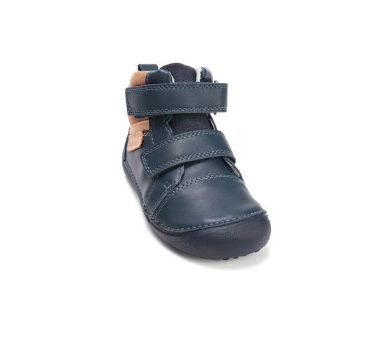 Kinder Barfuß Herbst Jungen Lederschuhe Königsblau D.D.step ddstep