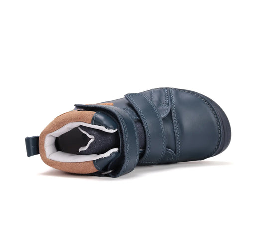 Kinder Barfuß Herbst Jungen Lederschuhe Königsblau D.D.step ddstep