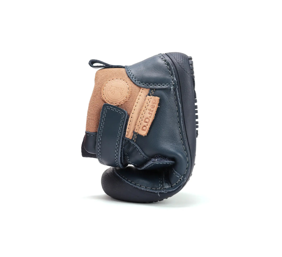 Kinder Barfuß Herbst Jungen Lederschuhe Königsblau D.D.step ddstep