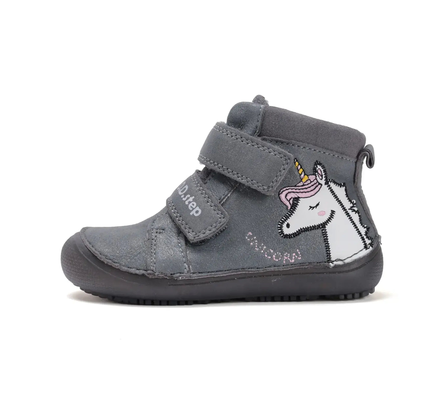 Mädchen Barfuß Dunkelgrau fluoreszierend Herbstschuhe D.D.Step