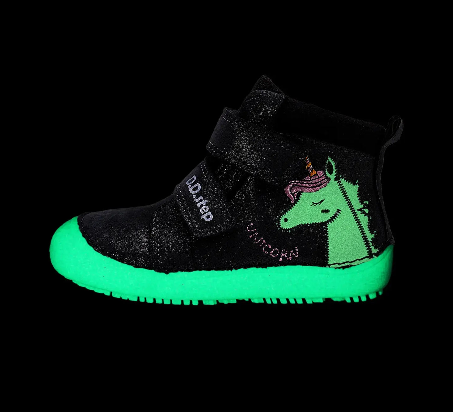 Mädchen Barfuß Dunkelgrau fluoreszierend Herbstschuhe D.D.Step