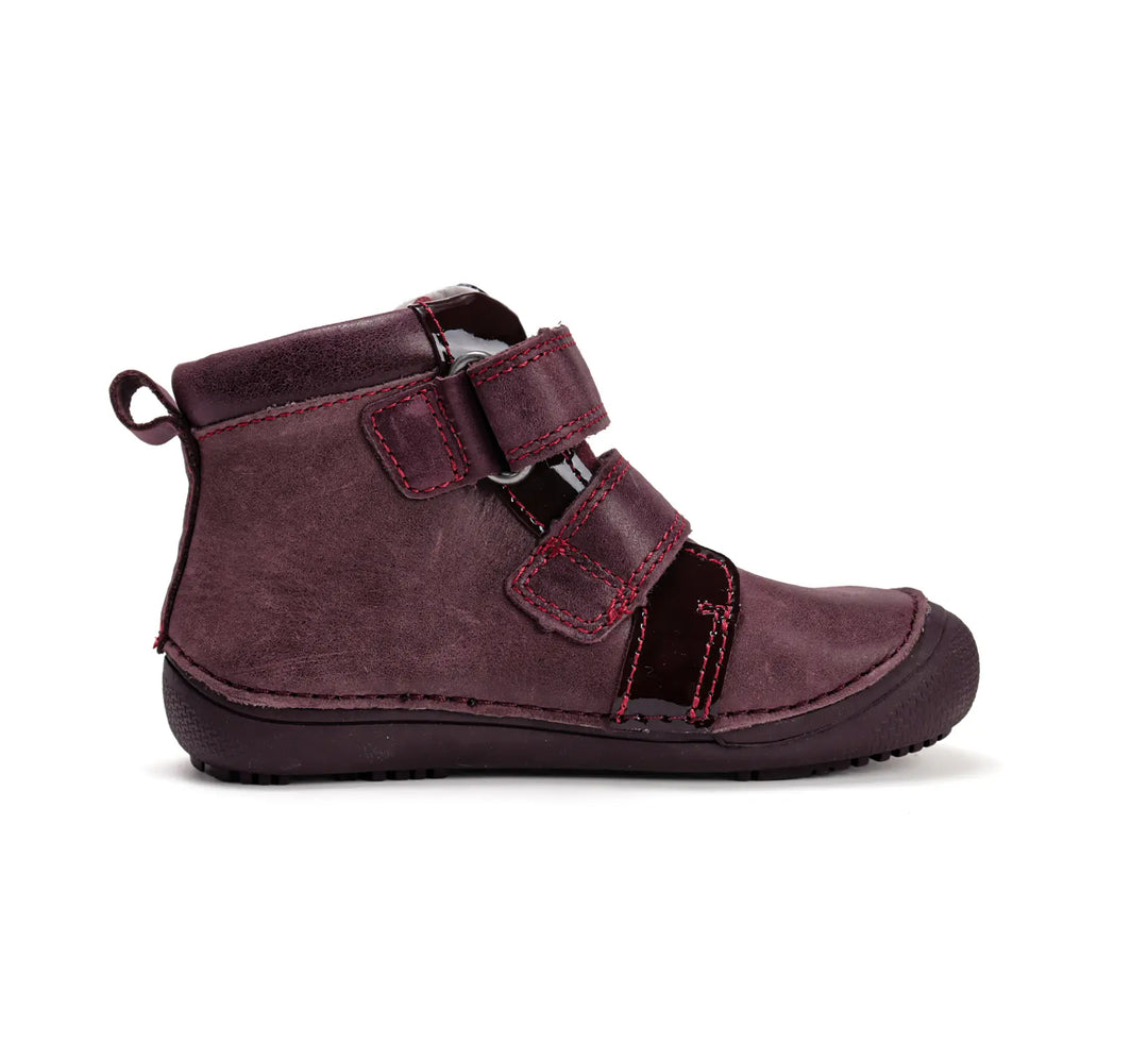 Kinder Barfuß Herbst Mädchen Lederschuhe Himbeerrot D.D.step ddstep