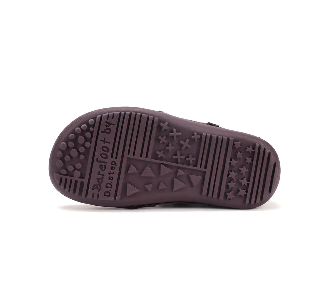 Kinder Barfuß Herbst Mädchen Lederschuhe Himbeerrot D.D.step ddstep