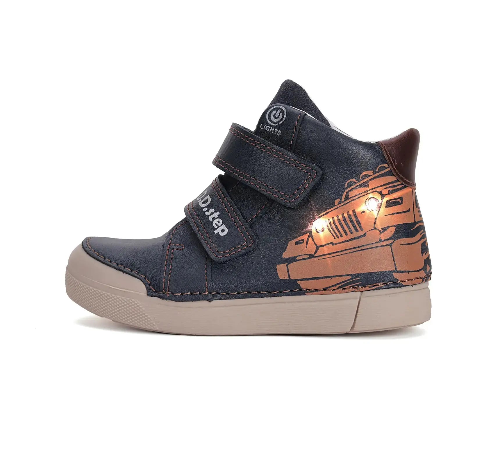 Jungen Königsblau LED-Blinkschuhe Herbstschuhe D.D.Step