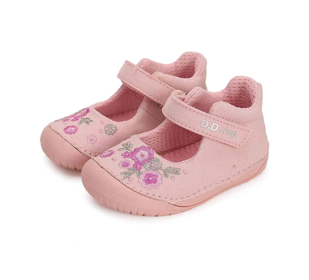 Kinder Barfuß Sandalen Mädchen Canvas Schuhe Babyrosa D.D.step ddstep