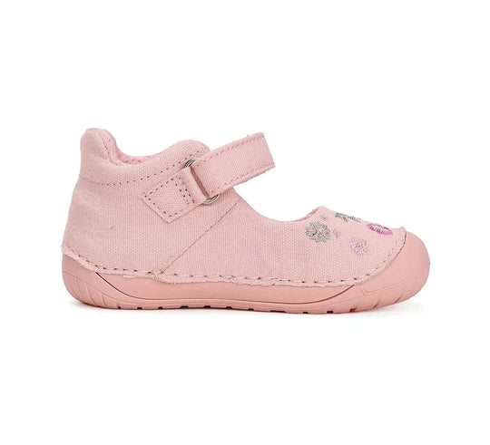 Kinder Barfuß Sandalen Mädchen Canvas Schuhe Babyrosa D.D.step ddstep