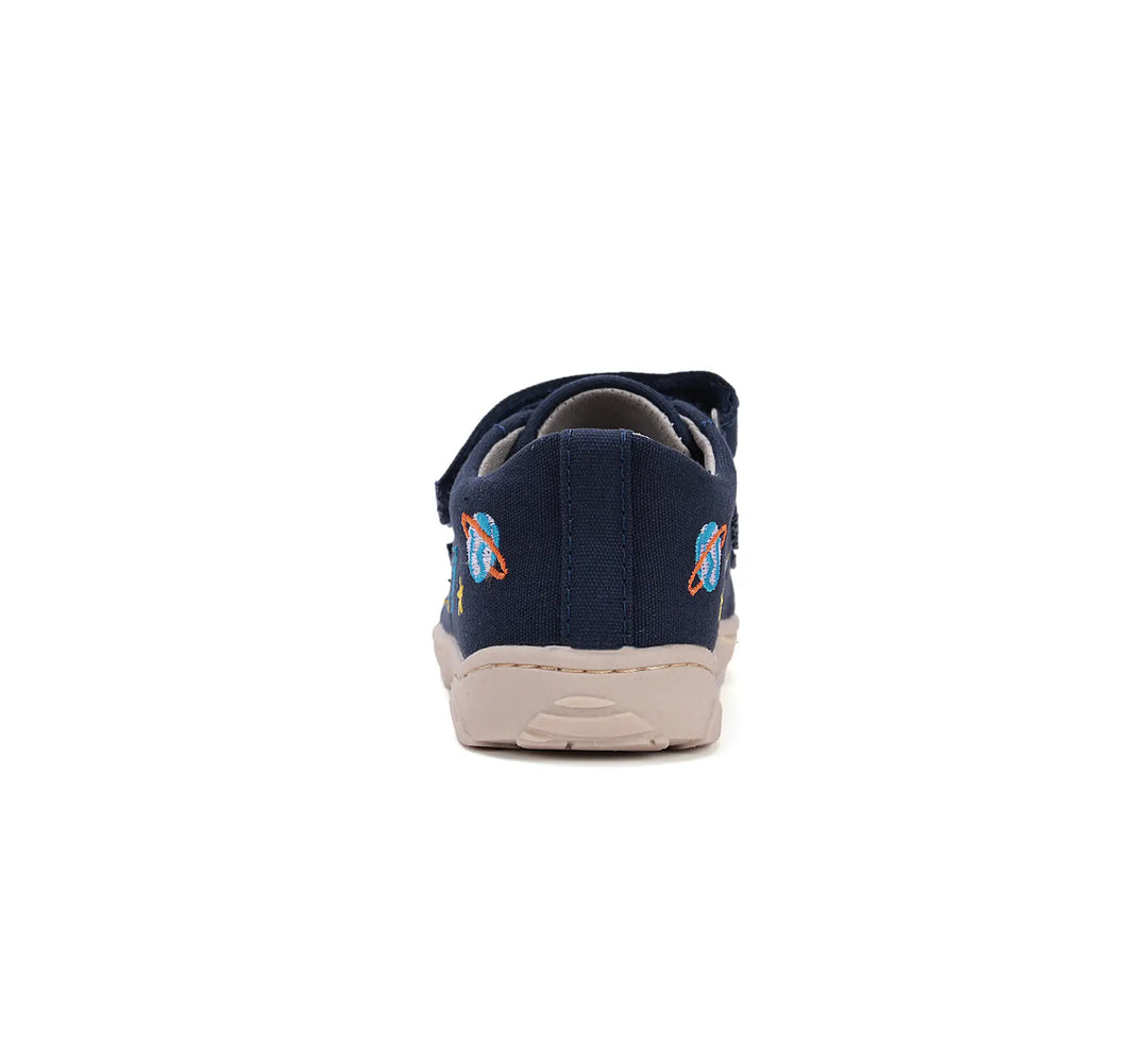 Kinder Barfuß Sneaker Jungen Canvas Schuhe Königsblau D.D.step ddstep