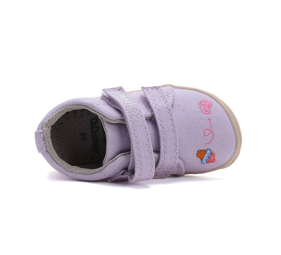 Kinder Barfuß Sneaker Mädchen Canvas Schuhe Altrosa D.D.step ddstep