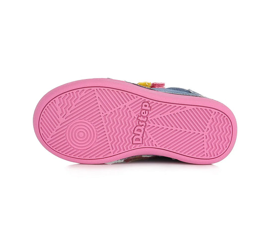 D.D.step Kinder Sport Sneaker Mädchen Canvas Schuhe Königsblau