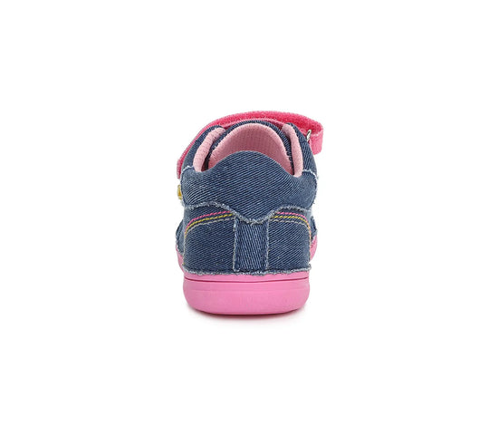 D.D.step Kinder Sport Sneaker Mädchen Canvas Schuhe Königsblau