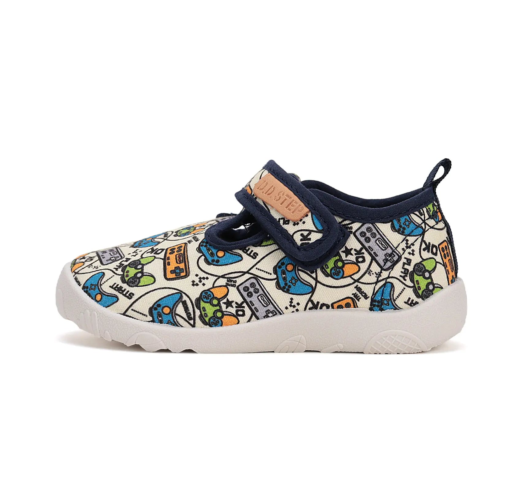 Kinder Barfuß Sneaker Jungen Canvas Schuhe Weiß D.D.step ddstep