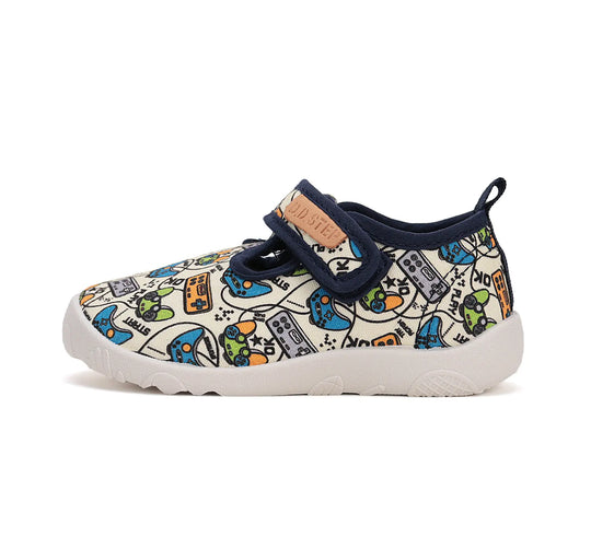 Kinder Barfuß Sneaker Jungen Canvas Schuhe Weiß D.D.step ddstep