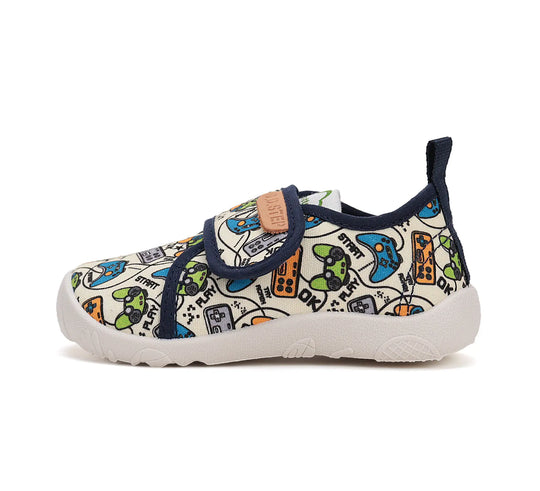 Kinder Barfuß Sneaker Jungen Canvas Schuhe Weiß D.D.step ddstep