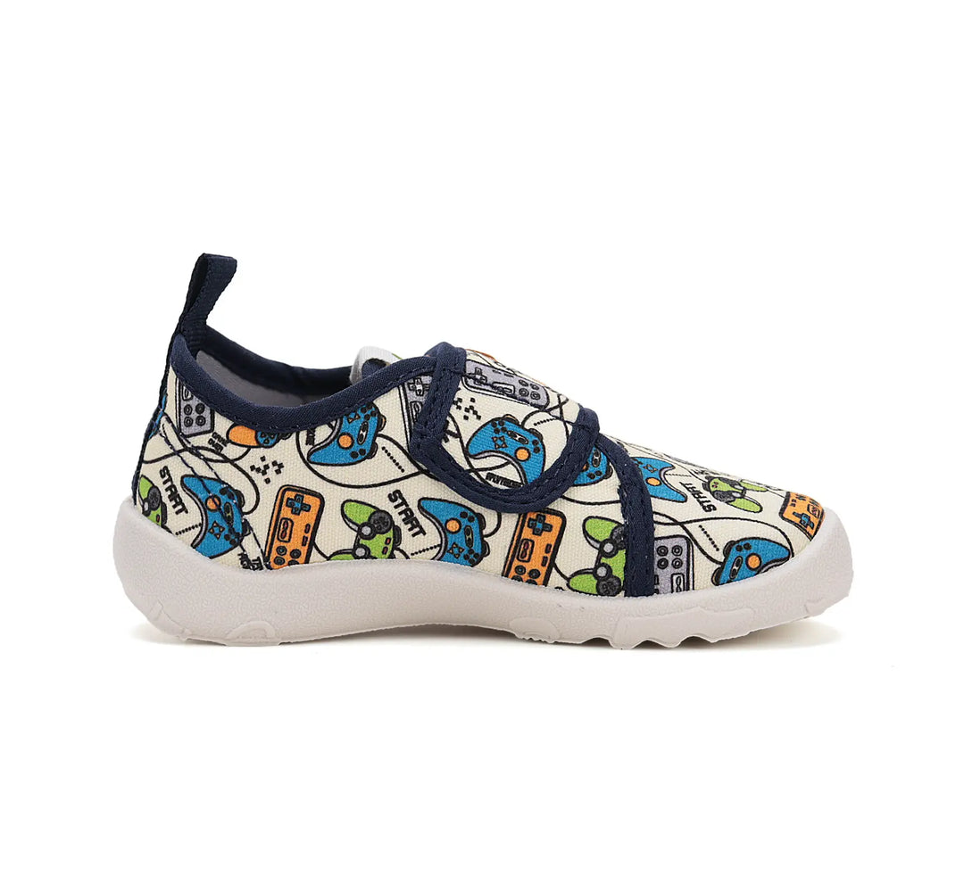 Kinder Barfuß Sneaker Jungen Canvas Schuhe Weiß D.D.step ddstep
