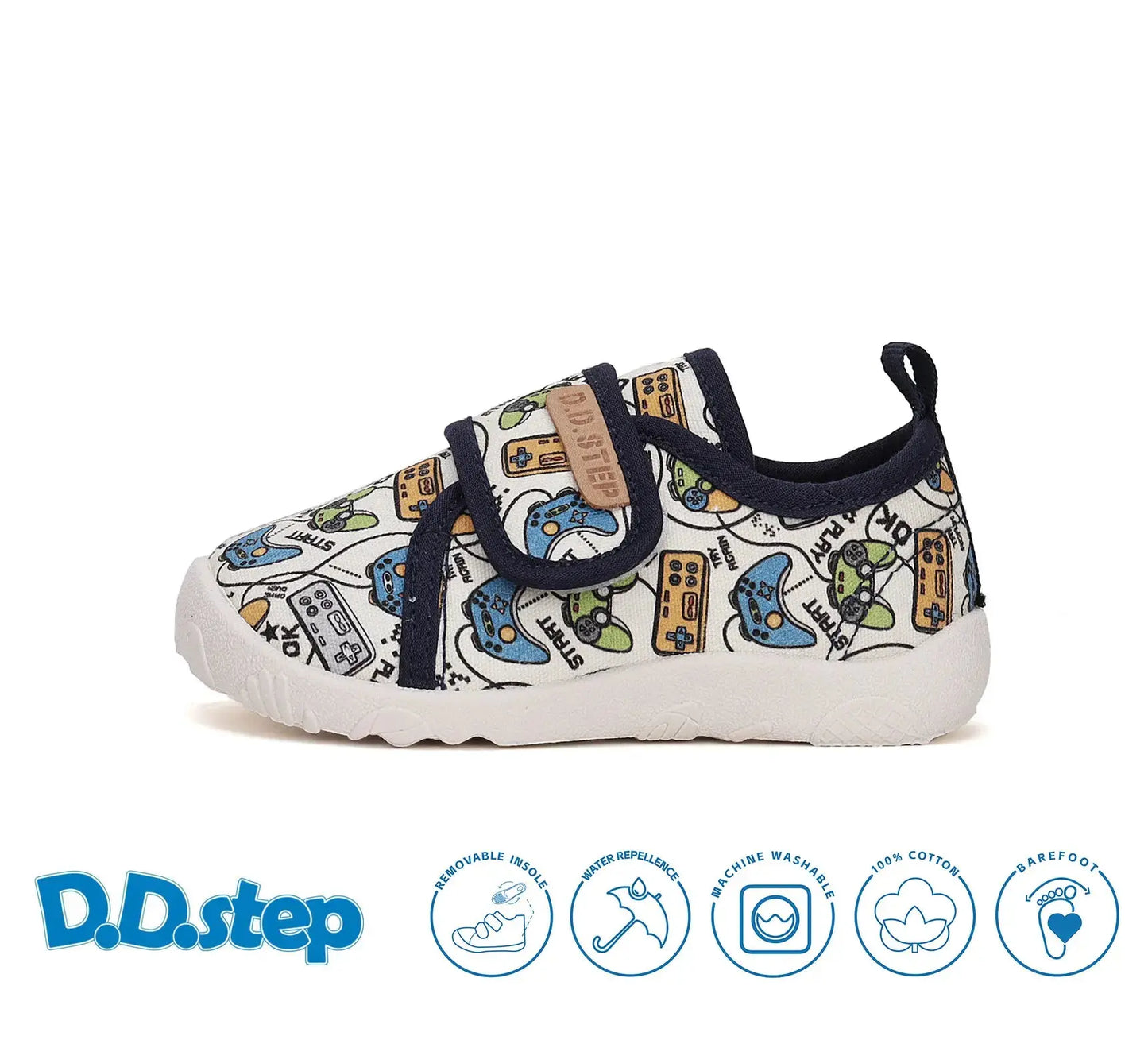 Jungen Barfuß Weiß Canvas Schuhe D.D.Step