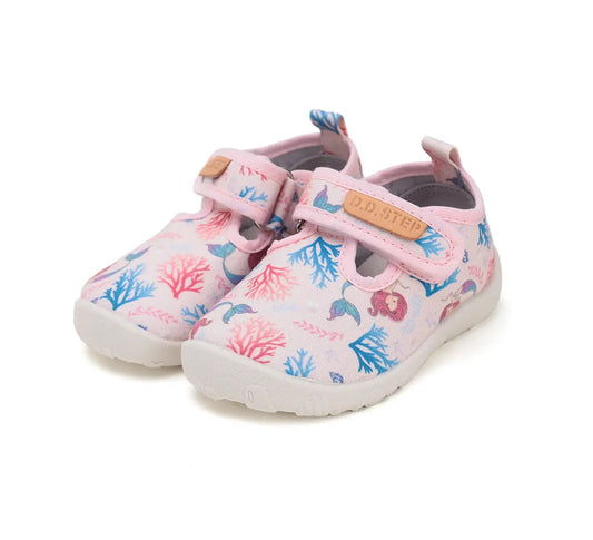 Mädchen Barfuß Babyrosa Canvas Schuhe D.D.Step