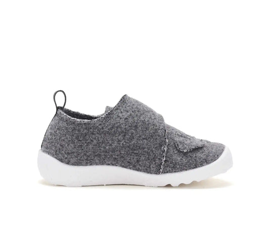 D.D.step Kinder Barfuß-Fleece-Sneaker Grau C086-62686B