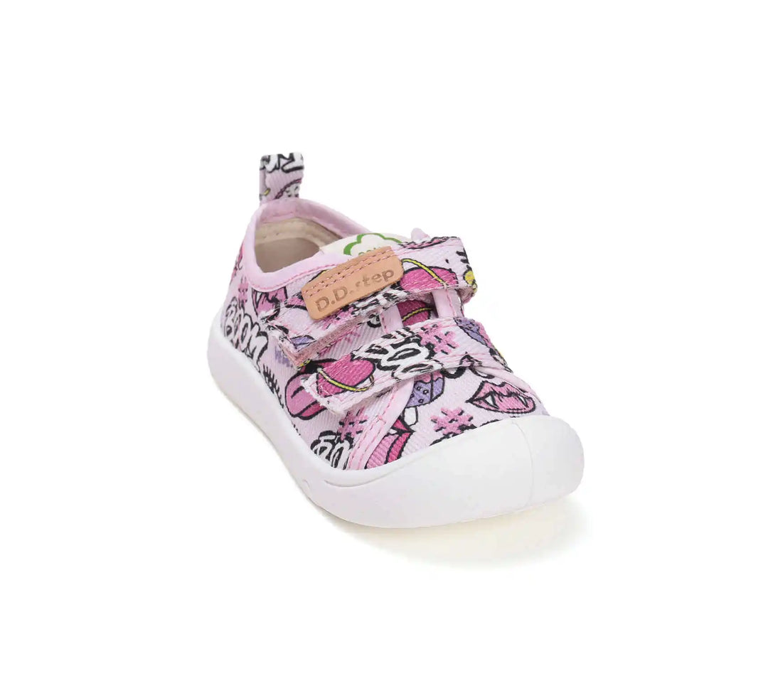 D.D.step Kinder Sport Sneaker Mädchen Canvas Schuhe Babyrosa