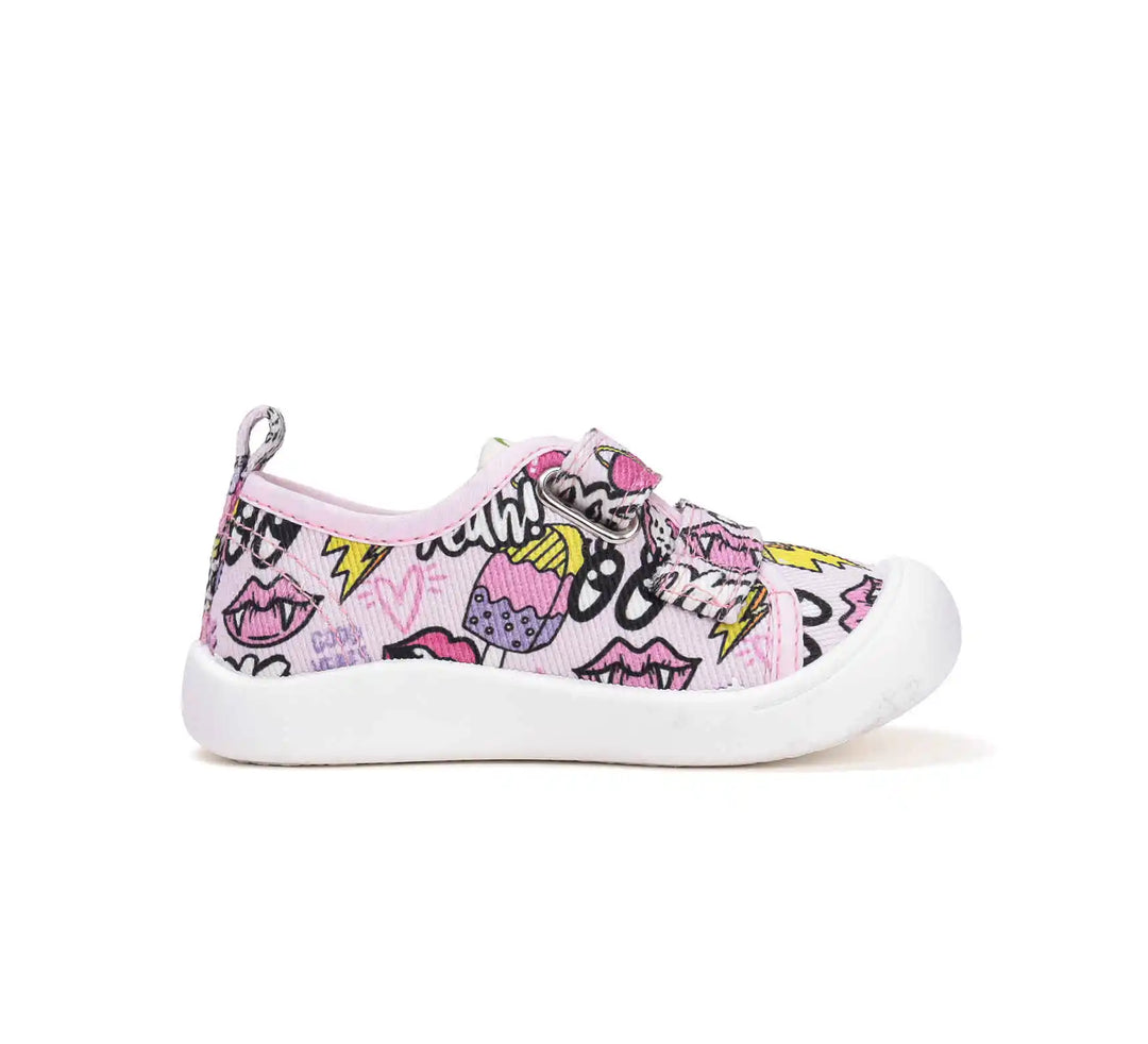 D.D.step Kinder Sport Sneaker Mädchen Canvas Schuhe Babyrosa