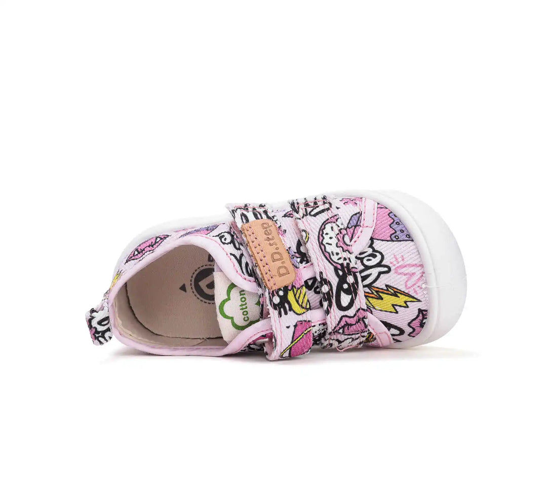D.D.step Kinder Sport Sneaker Mädchen Canvas Schuhe Babyrosa