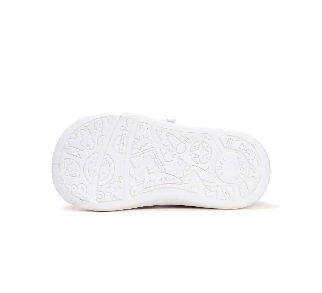 D.D.step Kinder Sport Sneaker Mädchen Canvas Schuhe Babyrosa