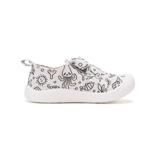 D.D.step Jungen Sneaker Weiß C100-71174A zum Selbstgestalten