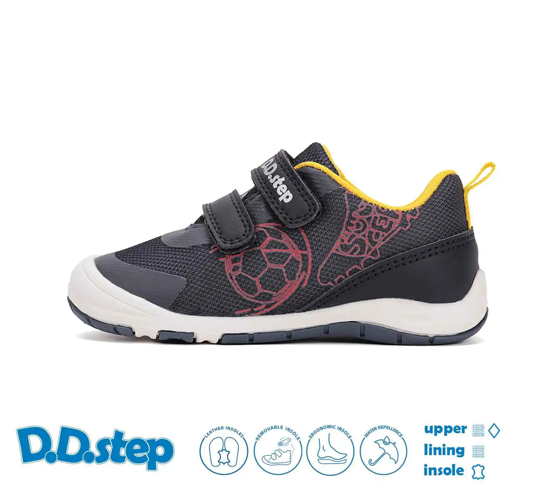 D.D.step Kinder Sport Sneaker Jungen Canvas Schuhe Königsblau
