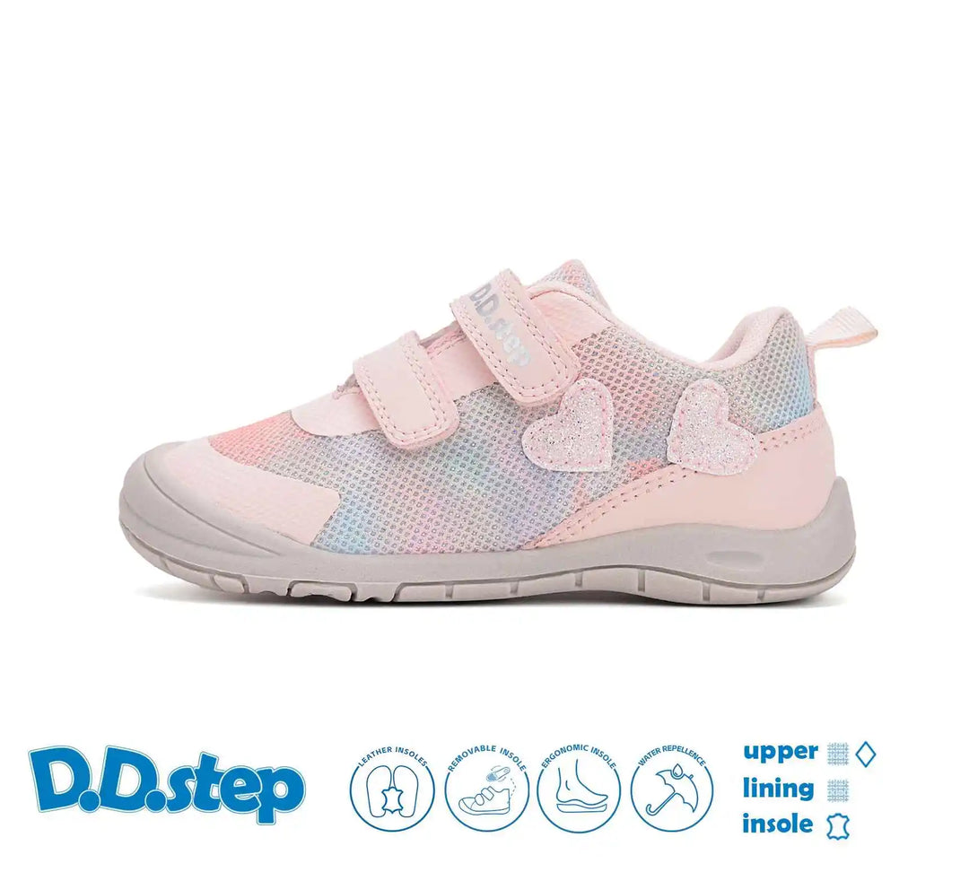 D.D.step Kinder Sport Sneaker Mädchen Canvas Schuhe Babyrosa