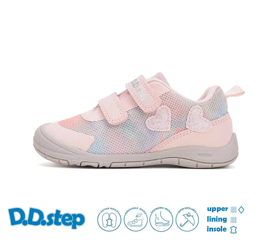 D.D.step Kinder Sport Sneaker Mädchen Canvas Schuhe Babyrosa