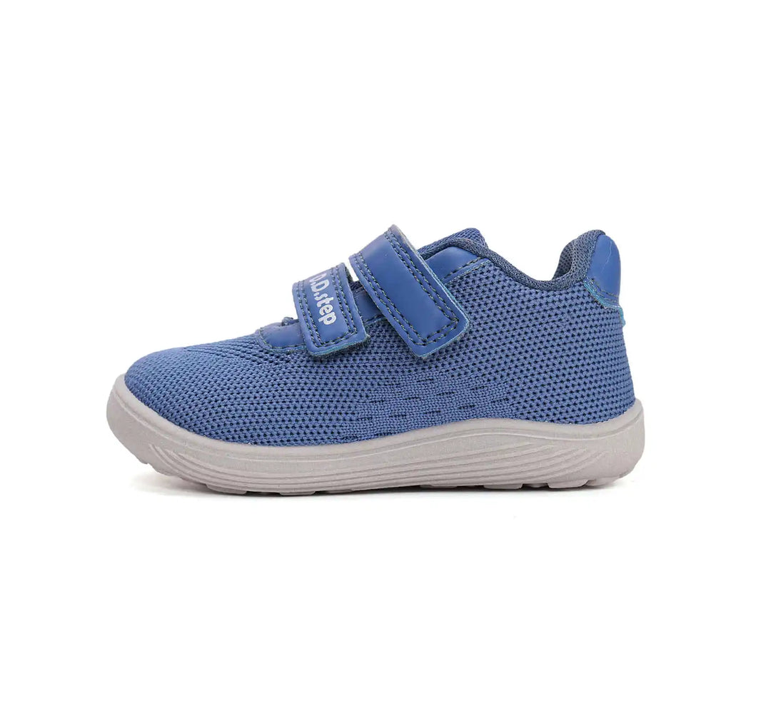 Kinder Barfuß Sportschuhe Jungen in Königsblau mit Klettverschluss und atmungsaktivem Stoff D.D.step ddstep