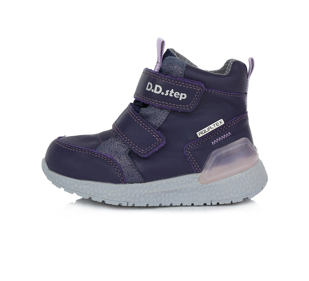 D.D.step Mädchen Übergangsschuhe Lila F61-365B AQUA-TEX