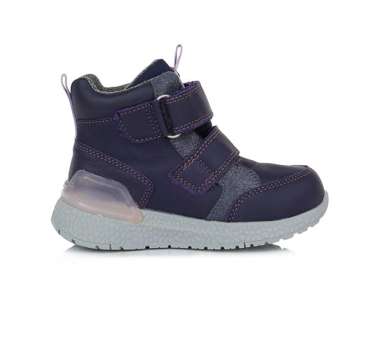 D.D.step Mädchen Übergangsschuhe Lila F61-365B AQUA-TEX