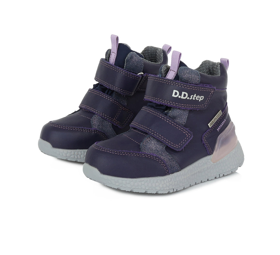 D.D.step Mädchen Übergangsschuhe Lila F61-365B AQUA-TEX