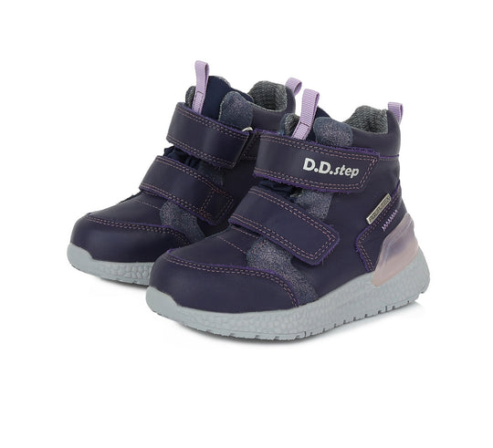 D.D.step Mädchen Übergangsschuhe Lila F61-365B AQUA-TEX