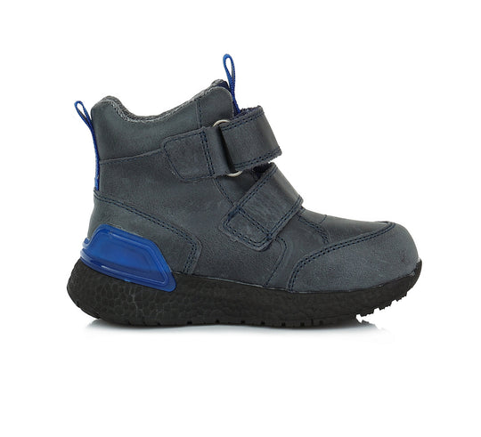 D.D.step Jungen Übergangsschuhe Königsblau F61-365 AQUA-TEX