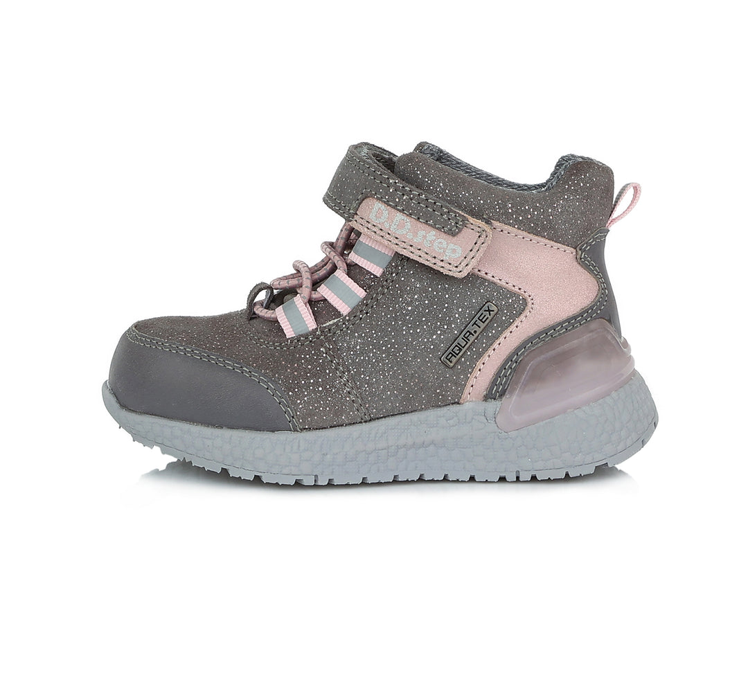 D.D.step Mädchen Übergangsschuhe Grau F61-906B AQUA-TEX