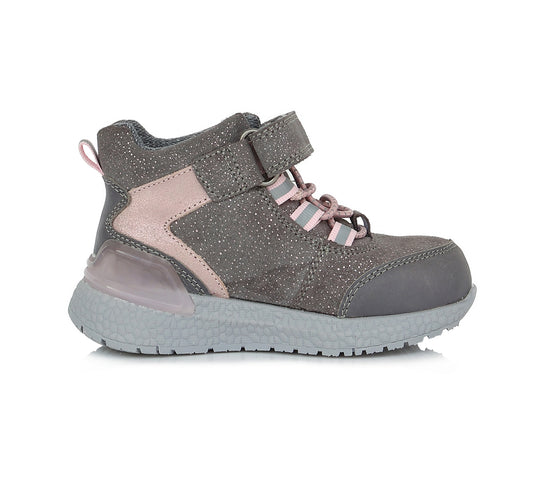 D.D.step Mädchen Übergangsschuhe Grau F61-906B AQUA-TEX