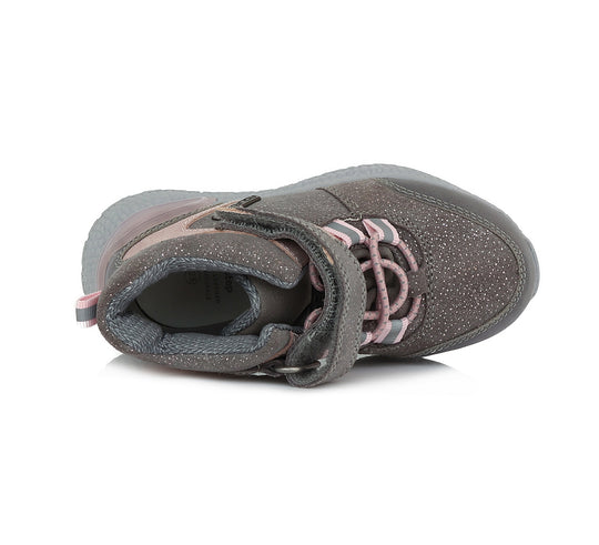 D.D.step Mädchen Übergangsschuhe Grau F61-906B AQUA-TEX