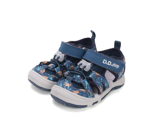 Kinder Sport Sandalen Jungen Stoffschuhe Königsblau D.D.step ddstep