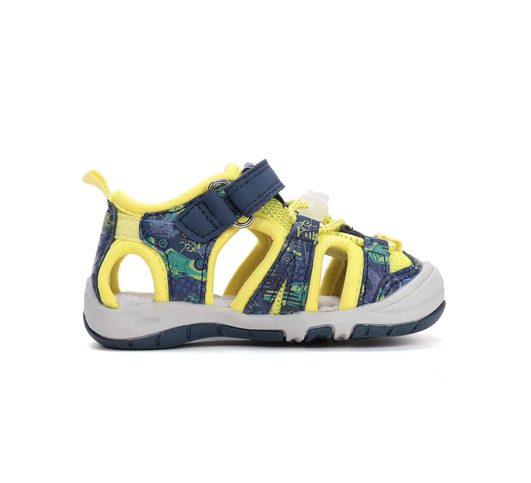 D.D.step Kinder Sport Sandalen Jungen Stoffschuhe Gelb-Blau