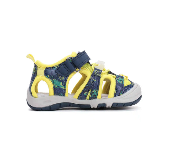 D.D.step Kinder Sport Sandalen Jungen Stoffschuhe Gelb-Blau